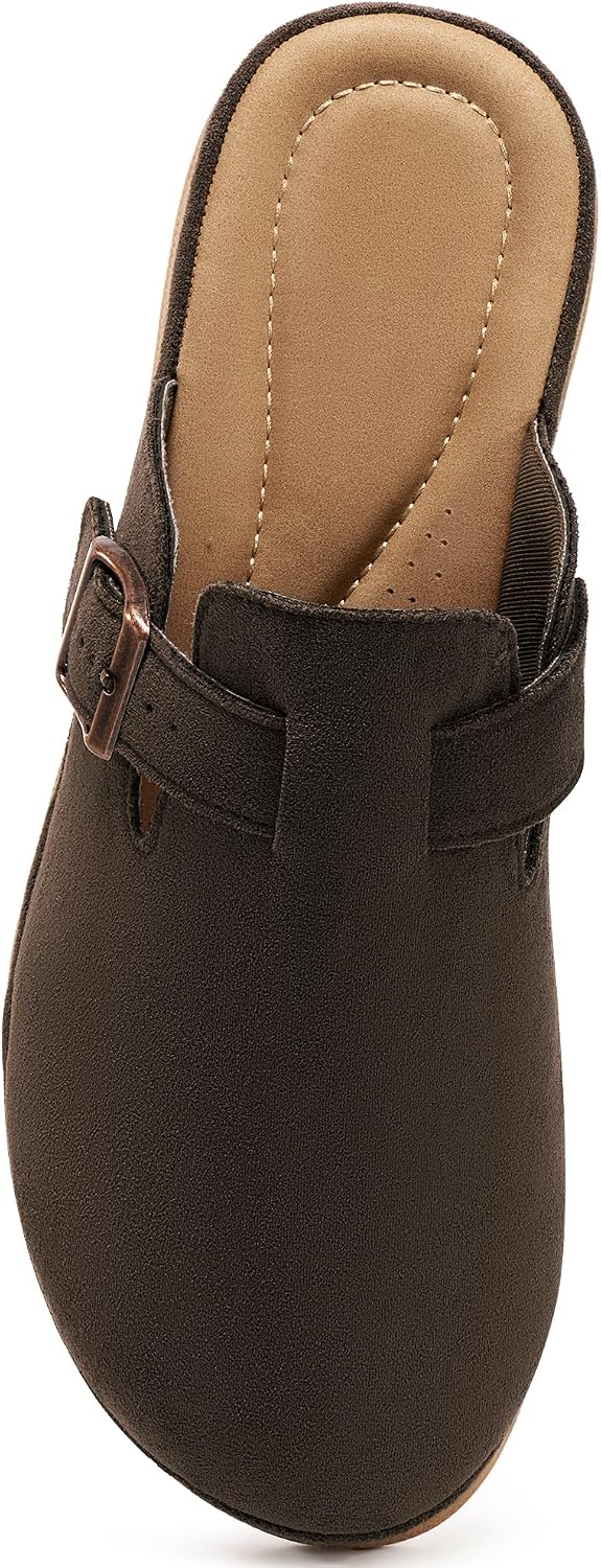 Ecetana Womens Clogs Closed Toe Sandals 2026 Dressy Fisherman Flat Sandals Comfortable Casual Slip On Mules for Indoor Outdoor