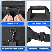 Vista 4 de Travel Carrying Case Compatible with Xbox Series XS, Portable Storage Game Bag with Extra Console Protection Padded Strap, Multiple Pockets for