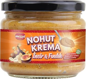 Mezzet Incirli F nd kl  Nohut Ezmesi 300 G -  eker Ilavesiz Vegan Sa l kl  Tatl  Ezme