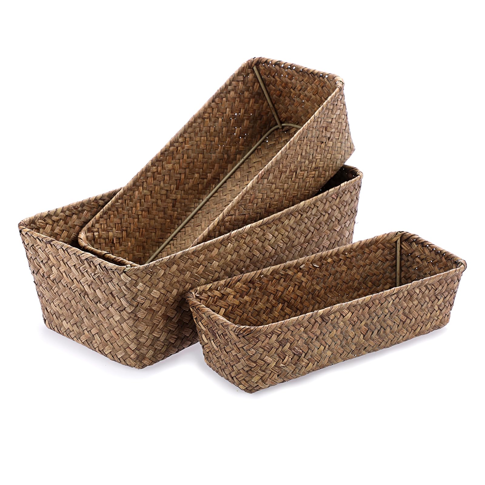 Natural Seagrass Basket Set - 3 Sizes -9