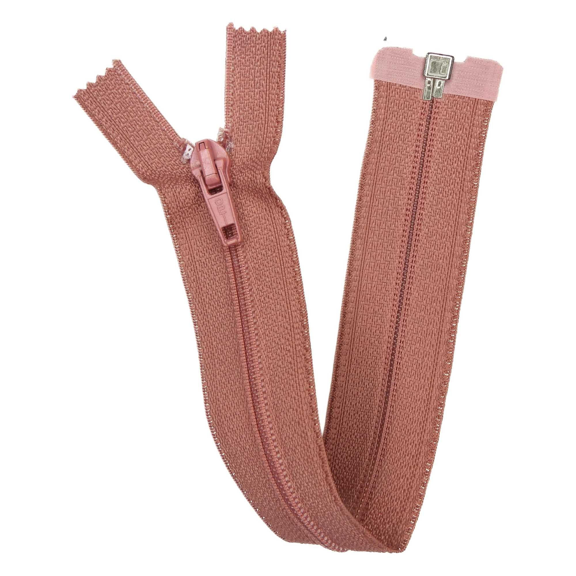 Open End Zip 28 inch Nylon No5 71cm 654D, 3365 Dusky Pink, 2 — image 1