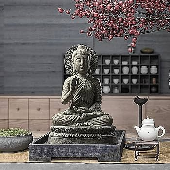 Amazon｜仏像 座像 ツゲ 置物 如来 お釈迦様 仏像 釈迦像 釈迦