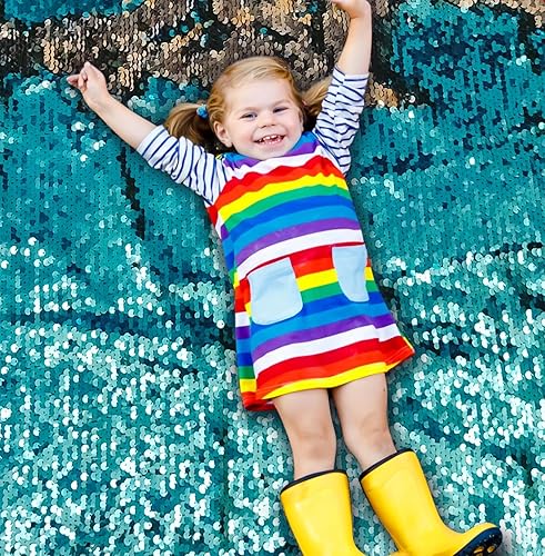 Miniatura 3 de Tela sensorial de lentejuelas para niños, tela de grafiti sensorial de lentejuelas grandes de 0.2 pulgadas para niños pequeños, estimulación táctil,