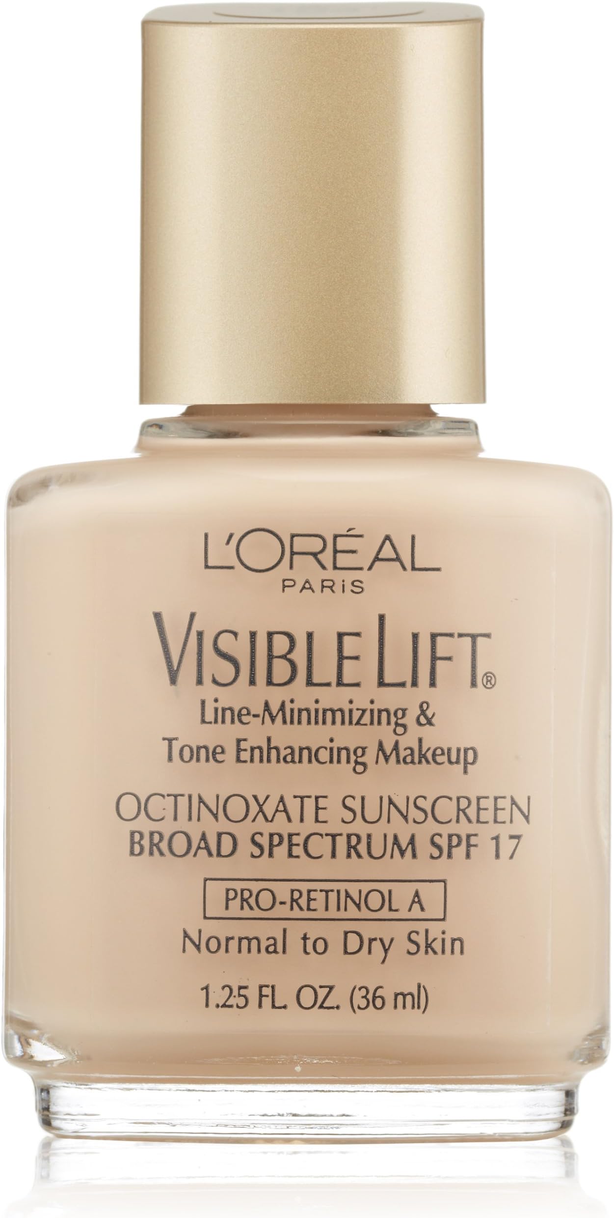 L'oreal Visible Lift Line-minimizing and Tone-enhancing Makeup, Normal/Dry Skin, Light Ivory, 1.25-Fluid Ounce