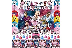 Decoración de cumpleaños inspirada en el astro del fútbol