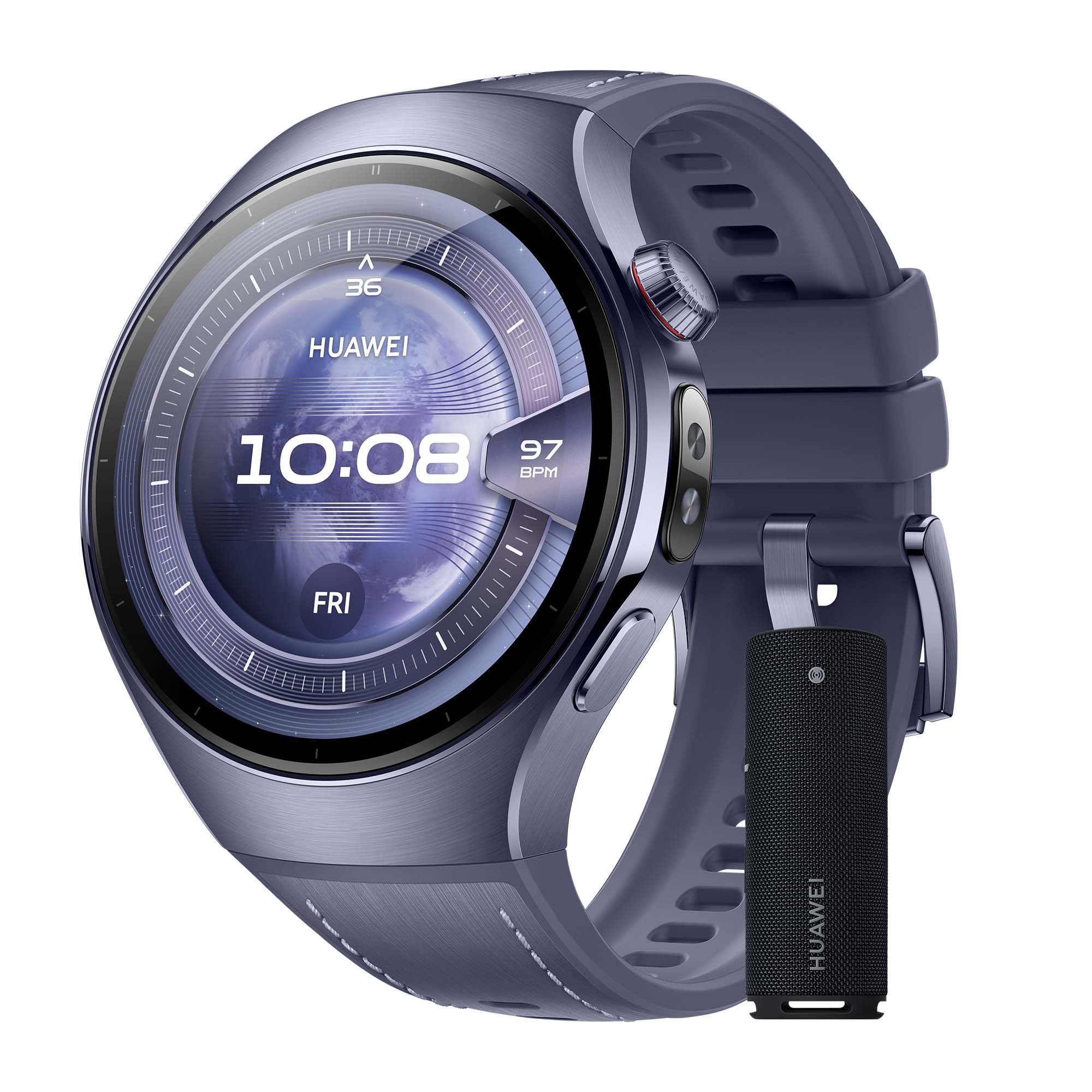HUAWEI Watch 5, 46mm Smartwatch, + Sound Joy 2 Negro, Multi-Sensor Revolucionario X-Tap, SpO2 con la Yema del Dedo, Health Glance, ECG, HRV, eSIM, Android & iOS