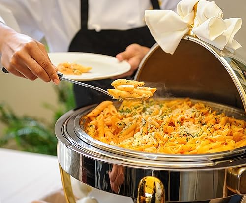 Miniatura 5 de 3 cucharas grandes de servir para bufé, cucharas de servir de acero inoxidable, 13 pulgadas de largo, cuchara para untar, juego de cucharas de metal