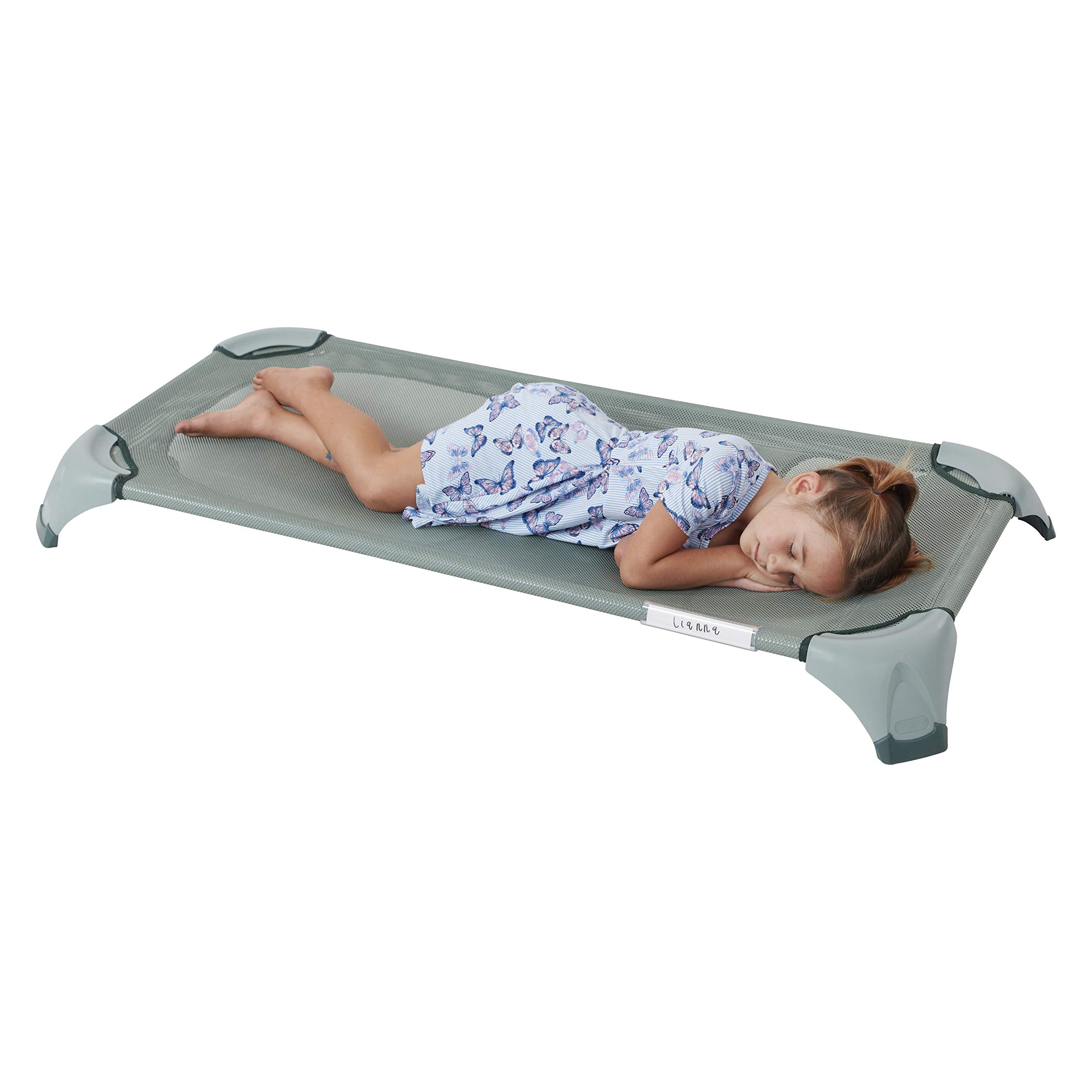 ECR4Kids Stacking Cozy Cot with Blanket and Pillow Storage, Space
