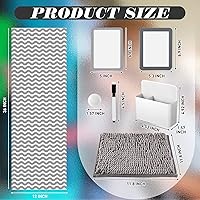 Vista 2 de Timgle Juego de casilleros magnéticos de 8 piezas, incluye papel tapiz magnético, espejo, armario, organizador, alfombra, pizarra blanca, marcador