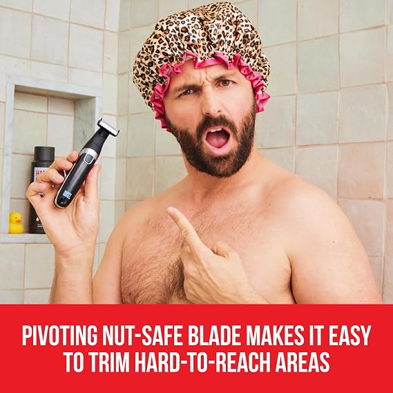 HAPPY NUTS Balber Plus Replacement Blade Bundle - Bundle & Save - Electric Body Hair Trimmer for Men - Mens Body Groomer Kit for Privates