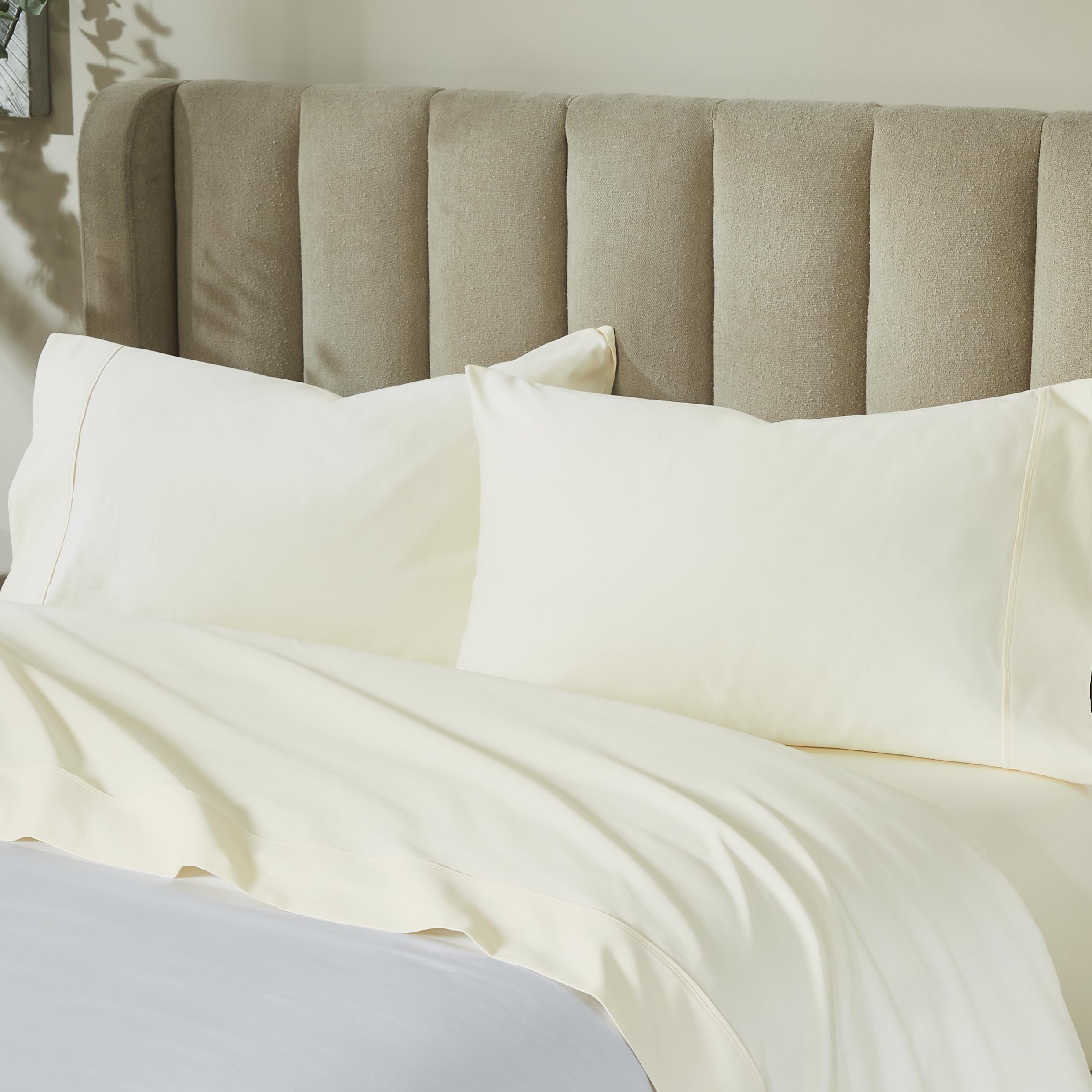 Parure de lit en coton poche profonde 45,7 cm drap housse grand matelas