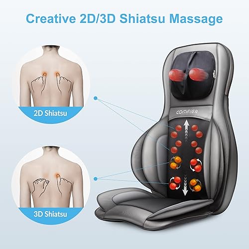 Miniatura 3 de COMFIER Masajeador de cuello y espalda Shiatsu y masajeador de cuero cabelludo