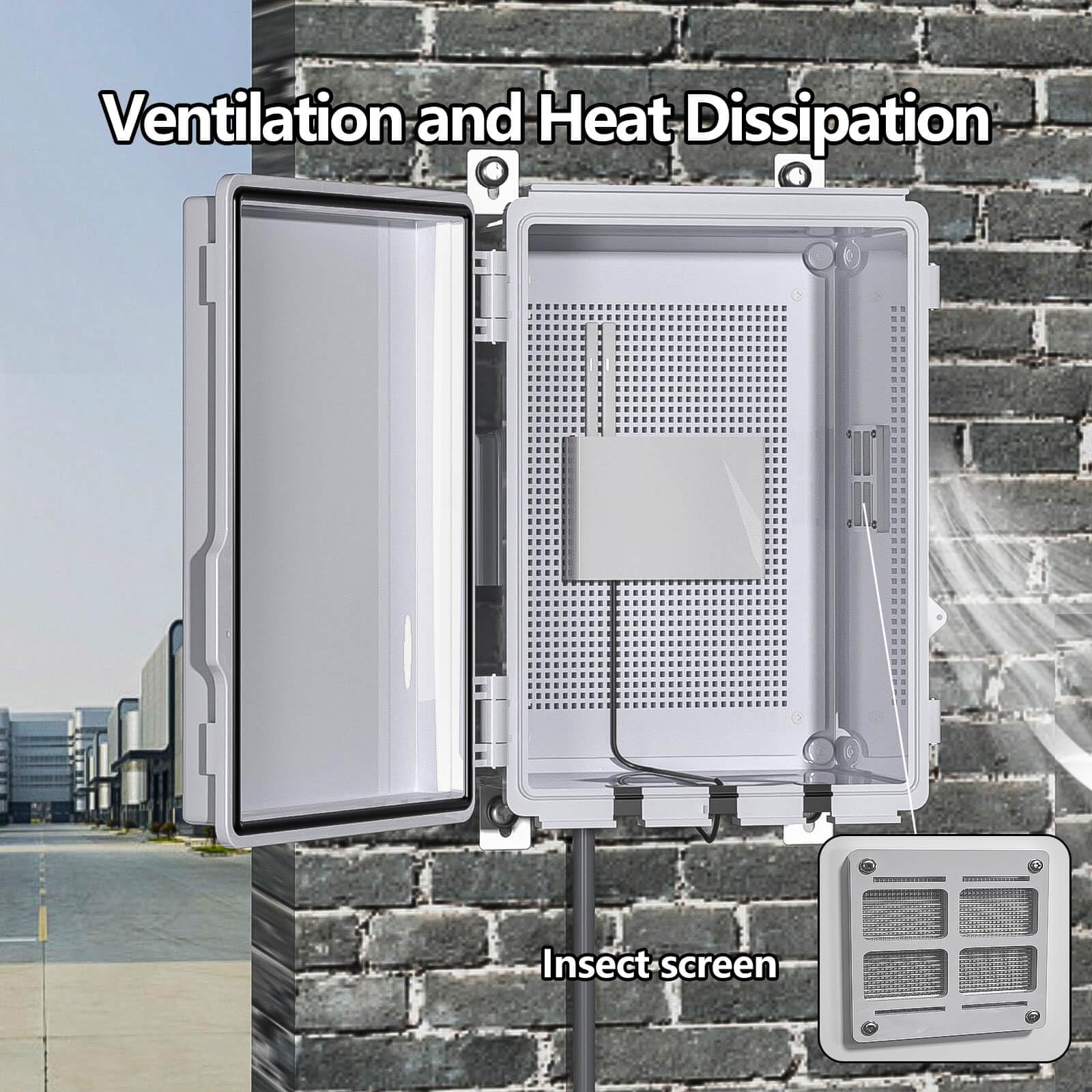 Ventilated Electrical Junction Box - IP65 Waterproof -4