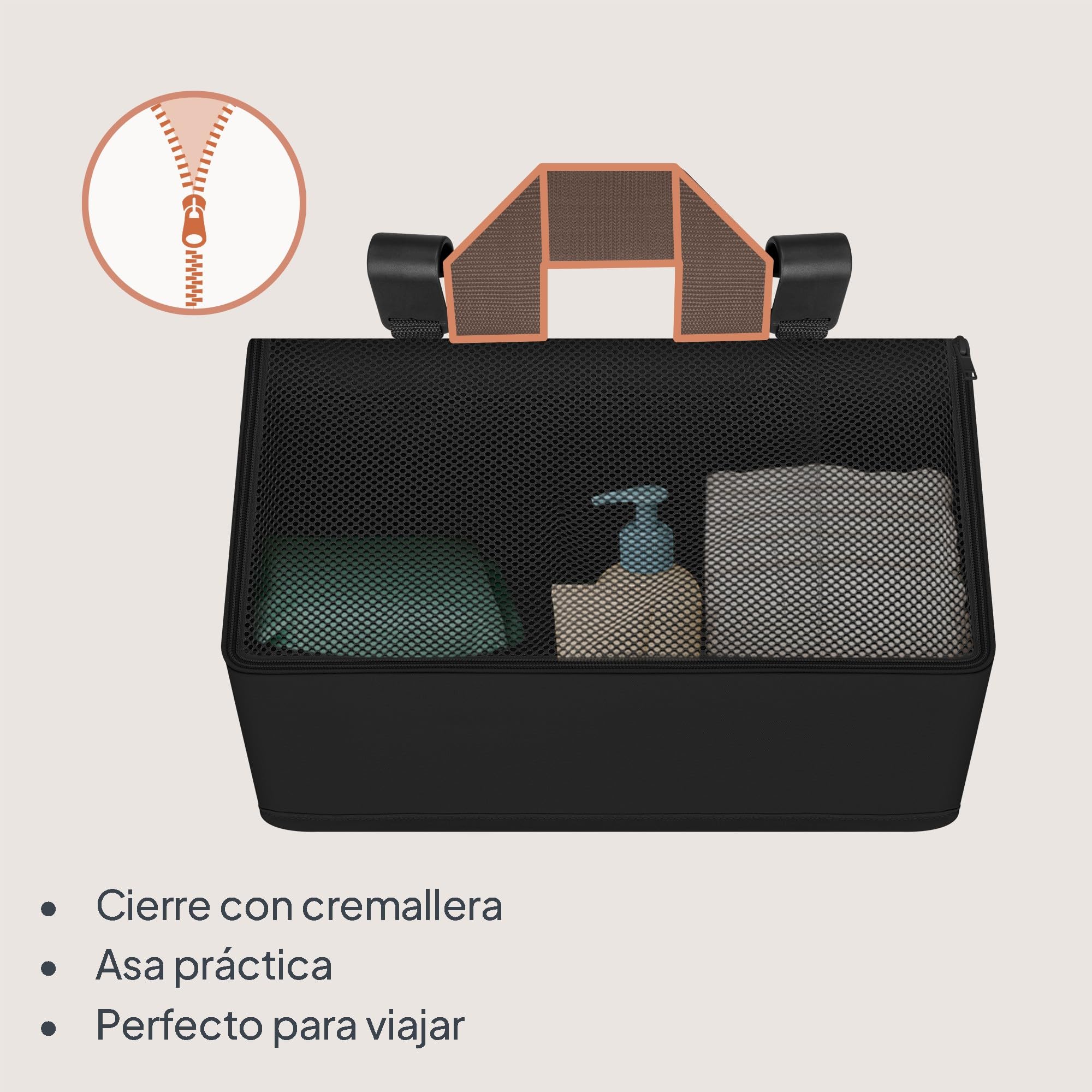 Lionelo Organizador Pañales Sidepocket Medium, Porta Pañales y Toallitas Bebe, Pañales Recien Nacido, Cambiador, Para Habitación de Bebe, 43x15x23 cm