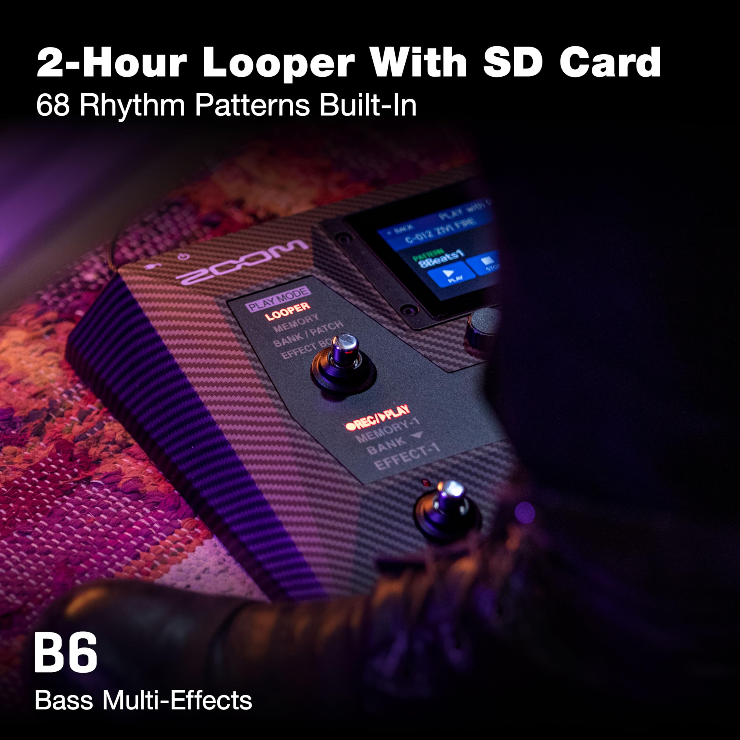 Amazon | ZOOM ズーム B6 Bass Multi-Effects Processor ベース用