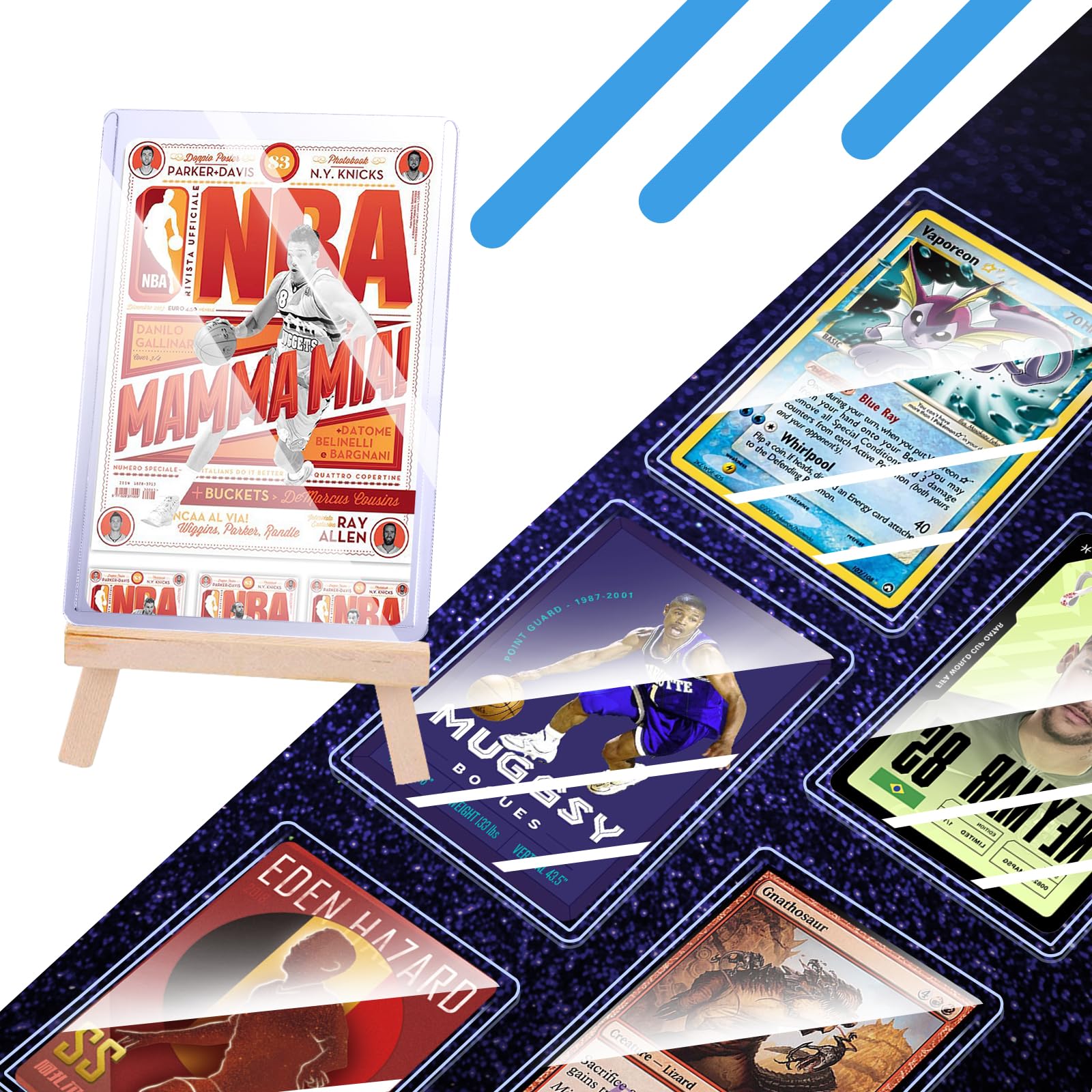 100 fundas para tarjetas de carga superior y 100 fundas para tarjetas de centavo para tarjetas, carga superior de 35 puntos para tarjetas, soporte para tarjetas de béisbol de 3 x 4 pulgadas