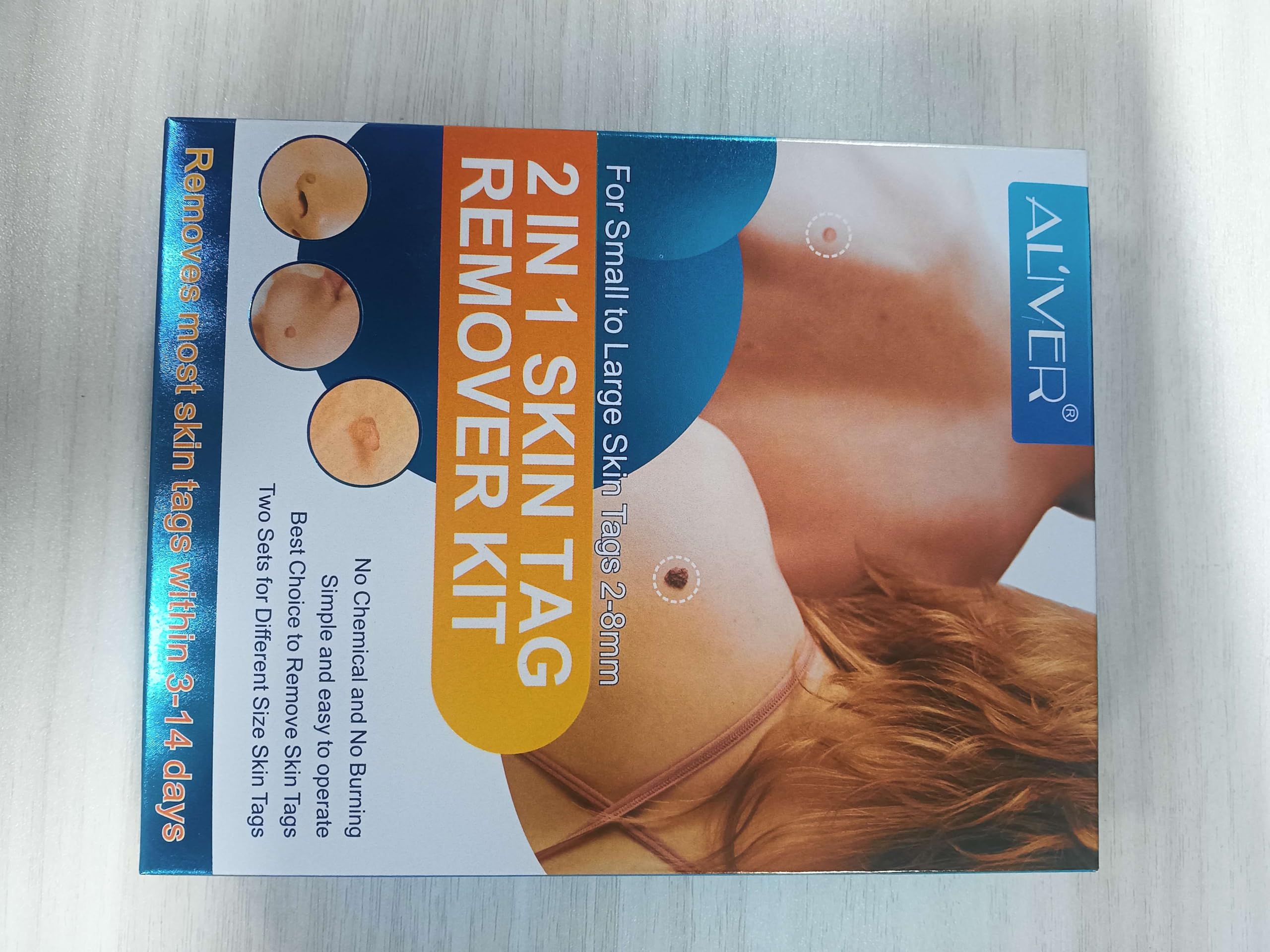 2 in 1 Skin Tag Remover,Skin Tag Removal Kit,Tags Fall Off Remover Pen-Safe and Easy Remove Small to Large (2mm-8mm) Sized-Tags Fall Off Remover Kit at Home