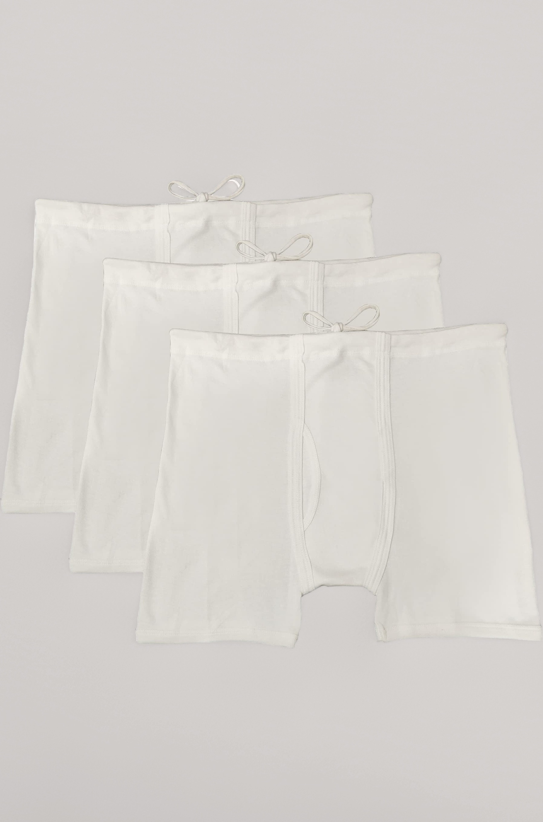 - Men's White Interlock Cotton Underwear/Trunk with Strings (Nada Underwear)
