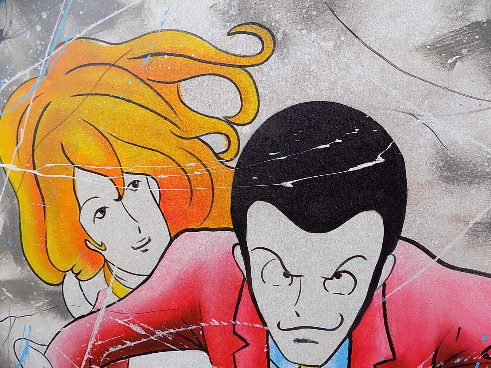 Marblechic - Picture Lupin III cm 100x100 with Margot Fujiko in