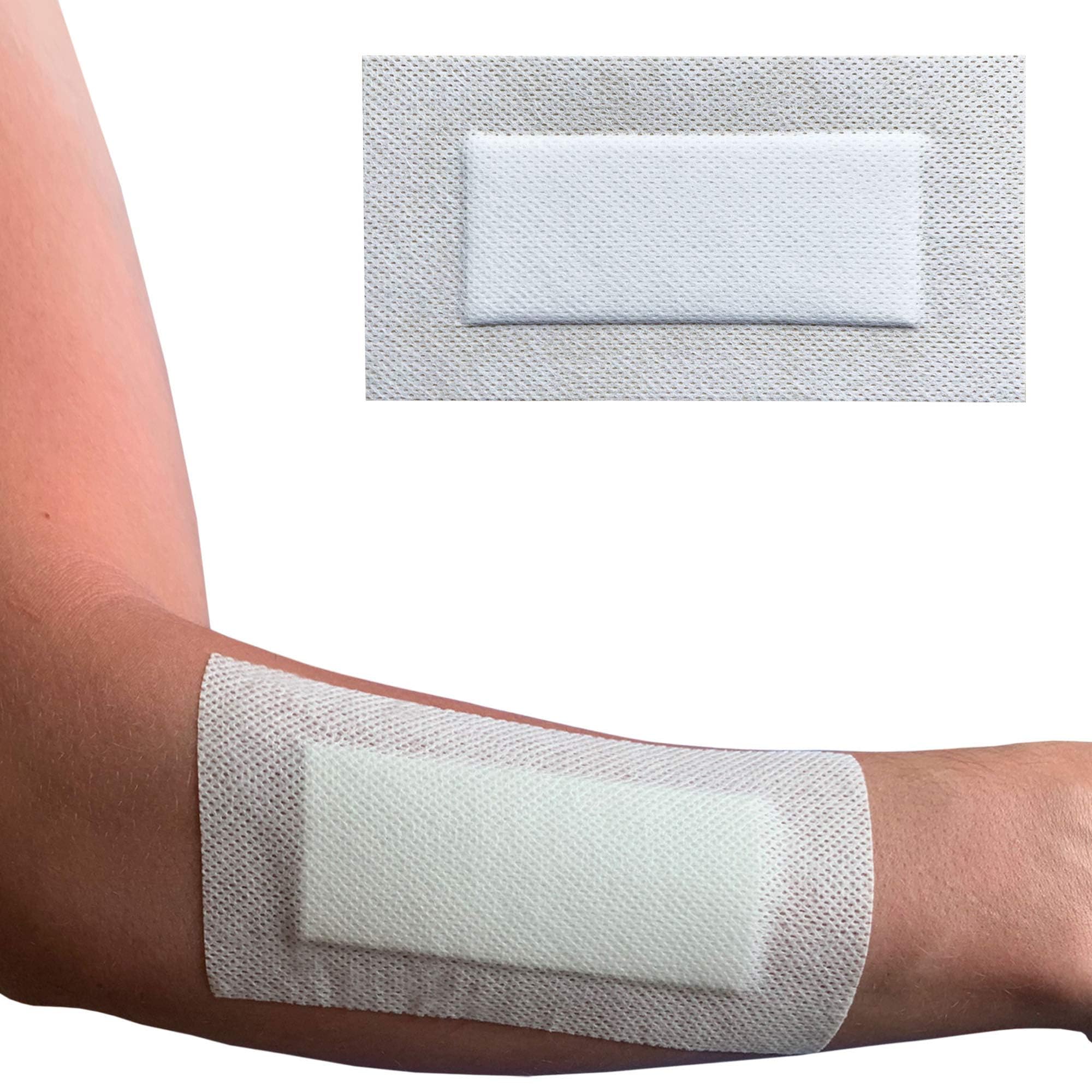 Cutiderm Adhesive Sterile Wound Dressings Pack of 10 - Suitable for cuts and grazes, Diabetic Leg ulcers, venous Leg ulcers, Small Pressure sores (80mm x 150mm)