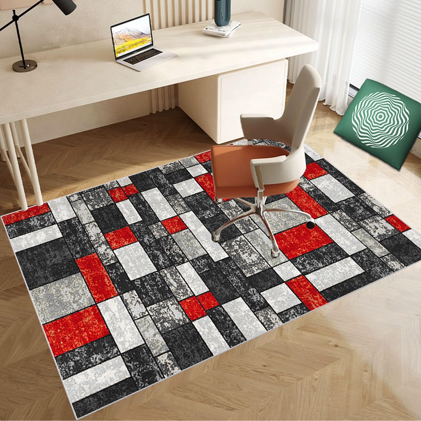 90 x 120 cm Heavy Duty Office Chair Mat for Carpeted Floor Computer Gaming Desk Chair Mat for Carpet Hard Floor Protector Mat for Rolling Chair Carpet Protector Chair Mat Floor Mat for Office Chair
