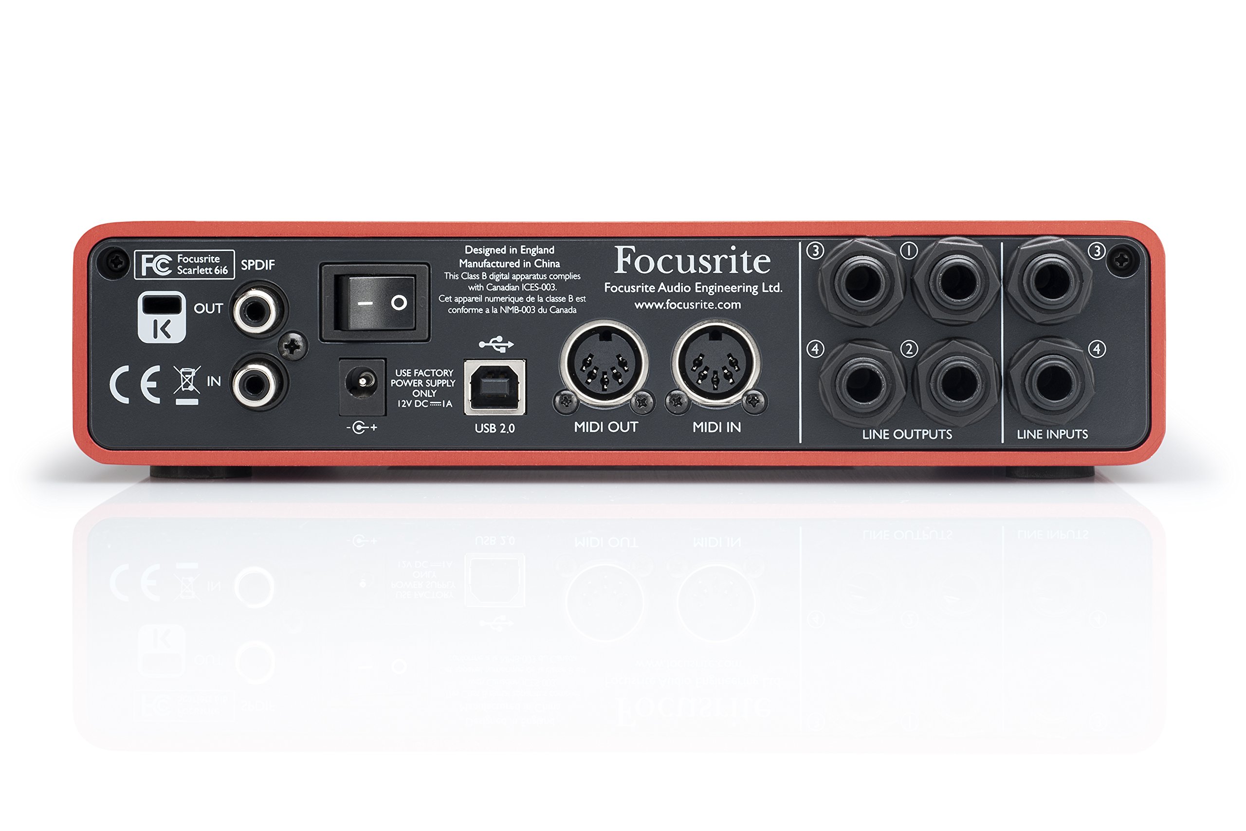 Focusrite Scarlett 6i6 USB Audio Interface BONUS PAK w/Headphones