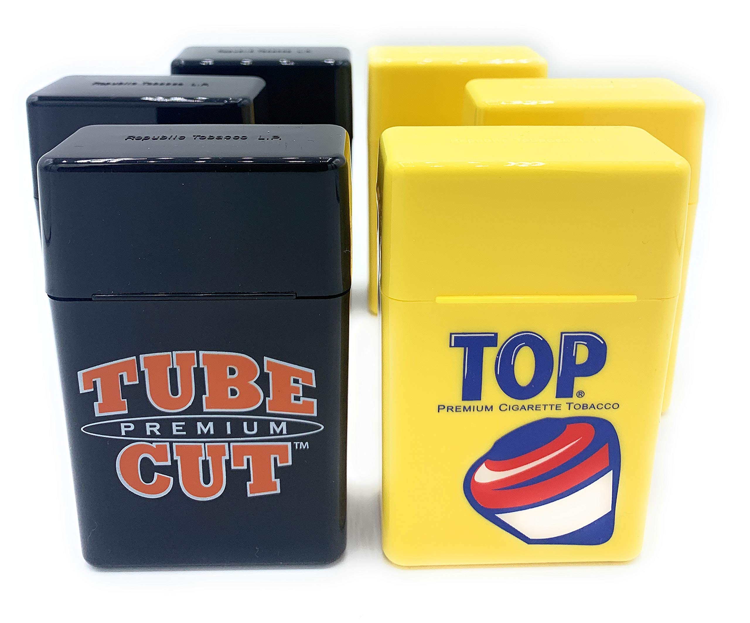 Butt BatCombo Cigarette Box Case 3 Top Strong Box and 3 Gambler Tube Cut for King Size Cigarettes (6 Boxes)