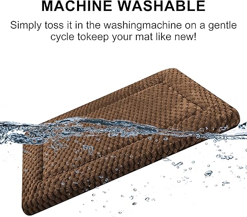 Miniatura 4 de Tapete de Cama para Perro, Reversible y Ultra Suave, Almohadilla de Perrera - Lavable a Máquina, Cama para Mascotas para Perros y Gatos - Forro de