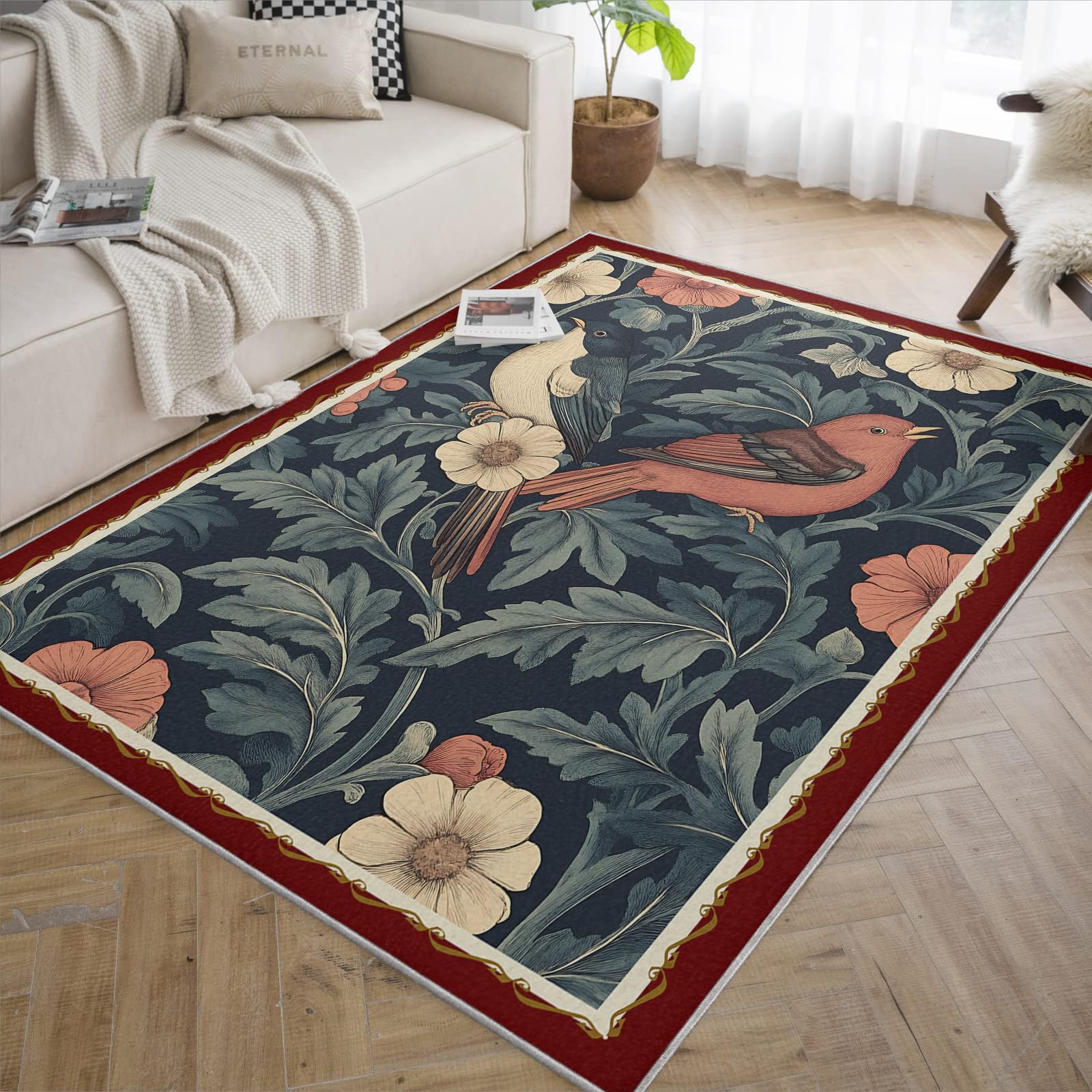 Tapis de cuisine au motif plante tropicale pour réveiller votre espace repas