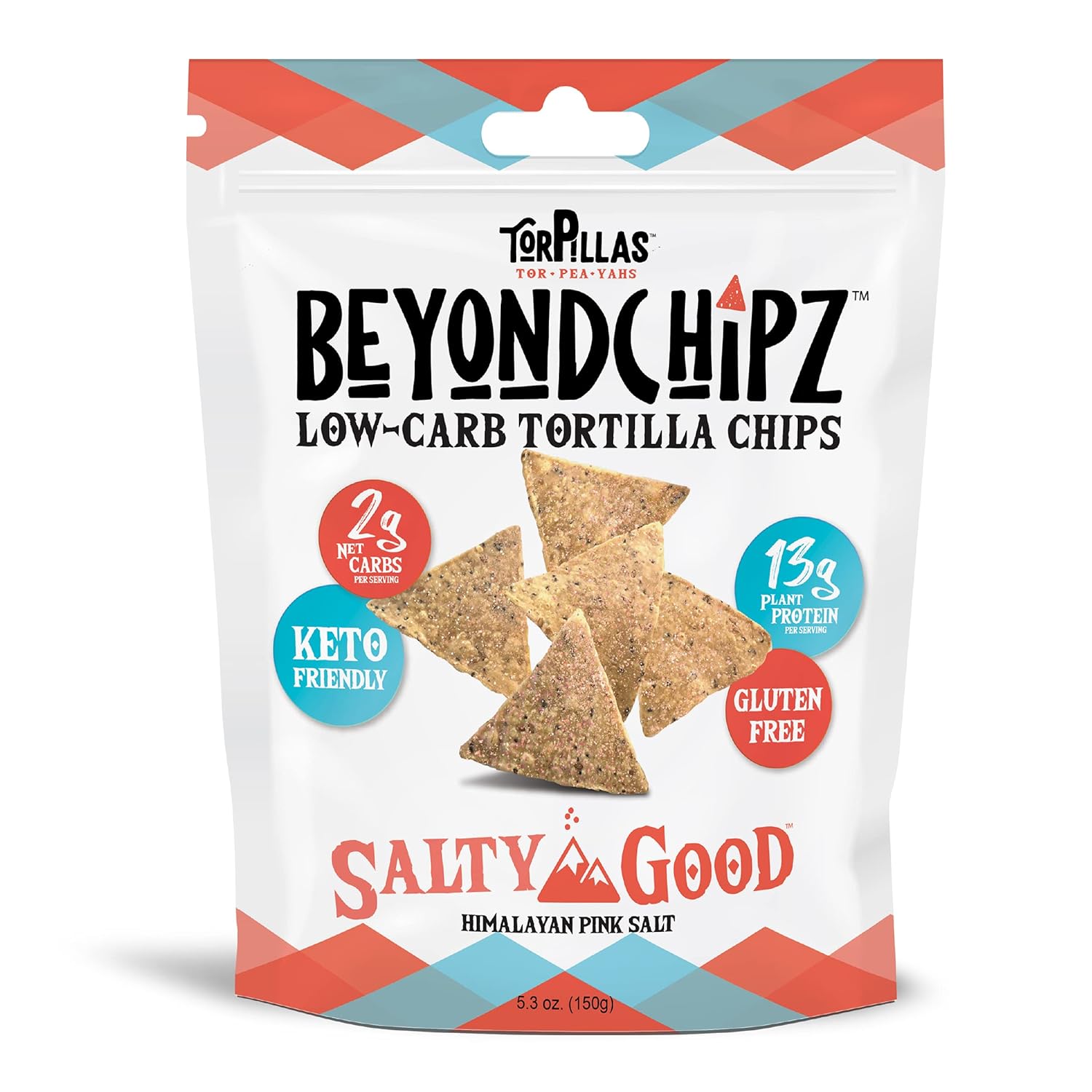 BeyondChipz Low Carb Tortilla Chips Salty Good 5.3 oz
