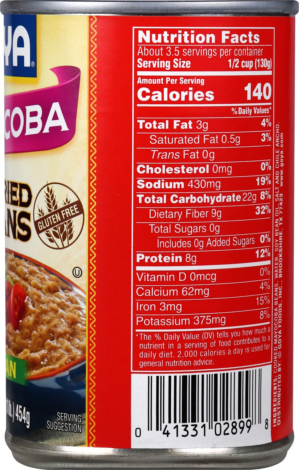 Goya Mayocoba Refried Beans, 16 Ounce (Pack of 12)