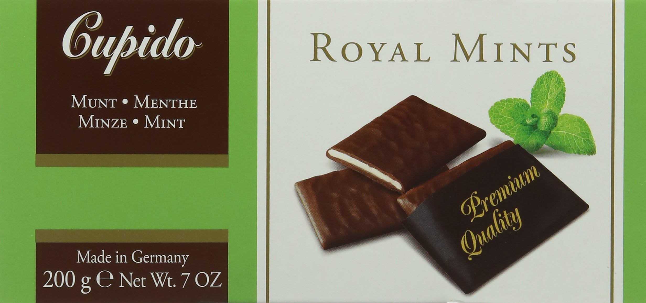 Cupido Mint Chocolate Cremes 200 g (Pack of 4)