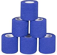 Vista 11 de 6 vendajes autoadhesivos de 2 x 5 yardas, transpirables, autoadherentes, vendajes cohesivos, cinta veterinaria para perros y gatos, cinta elástica
