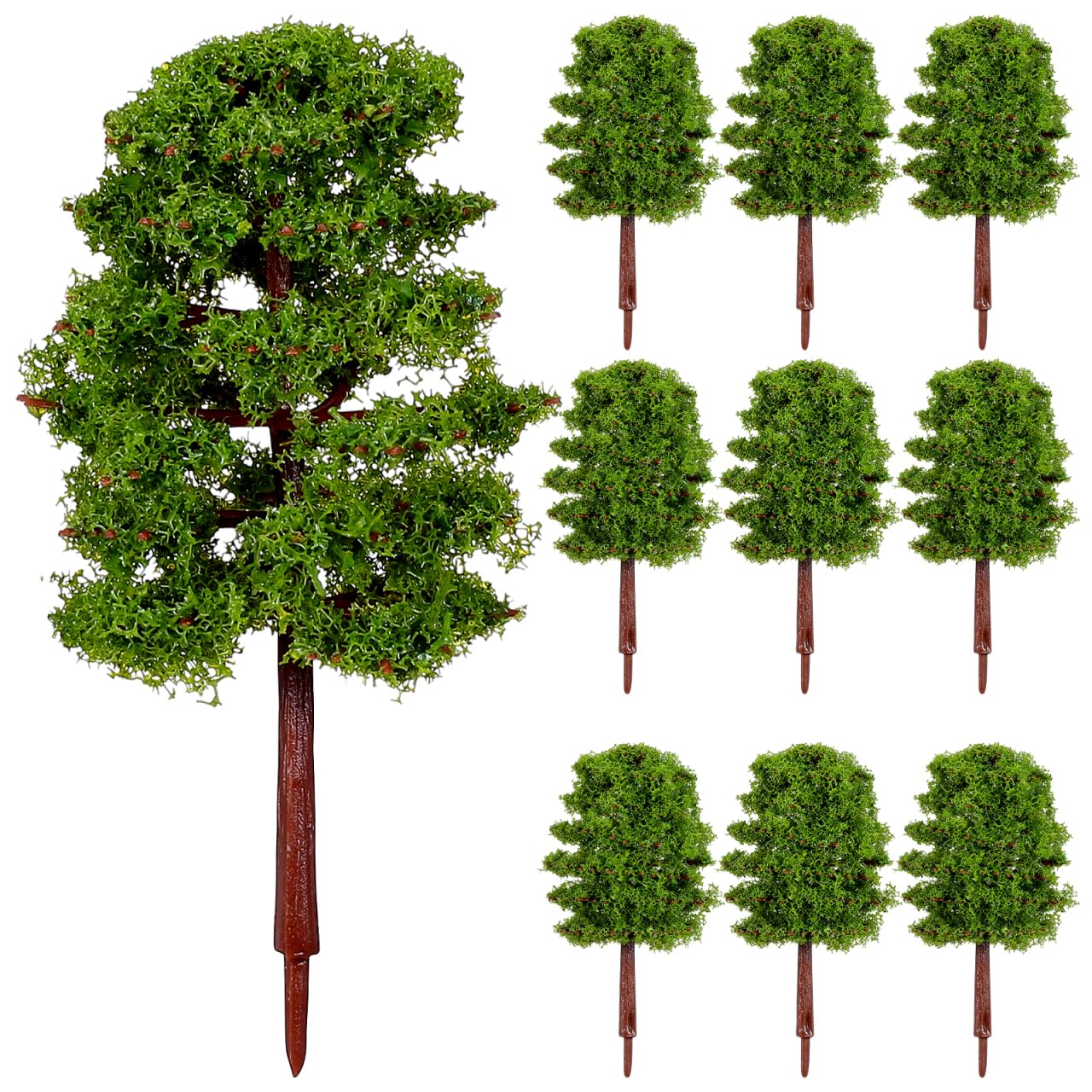 Healvian 20pcs Miniature Model Trees 1:100 Scale Artificial Pine Fake Tree for Diorama Scenery Landscape Mini Train Railway Layout Architectural Terrain Accessories