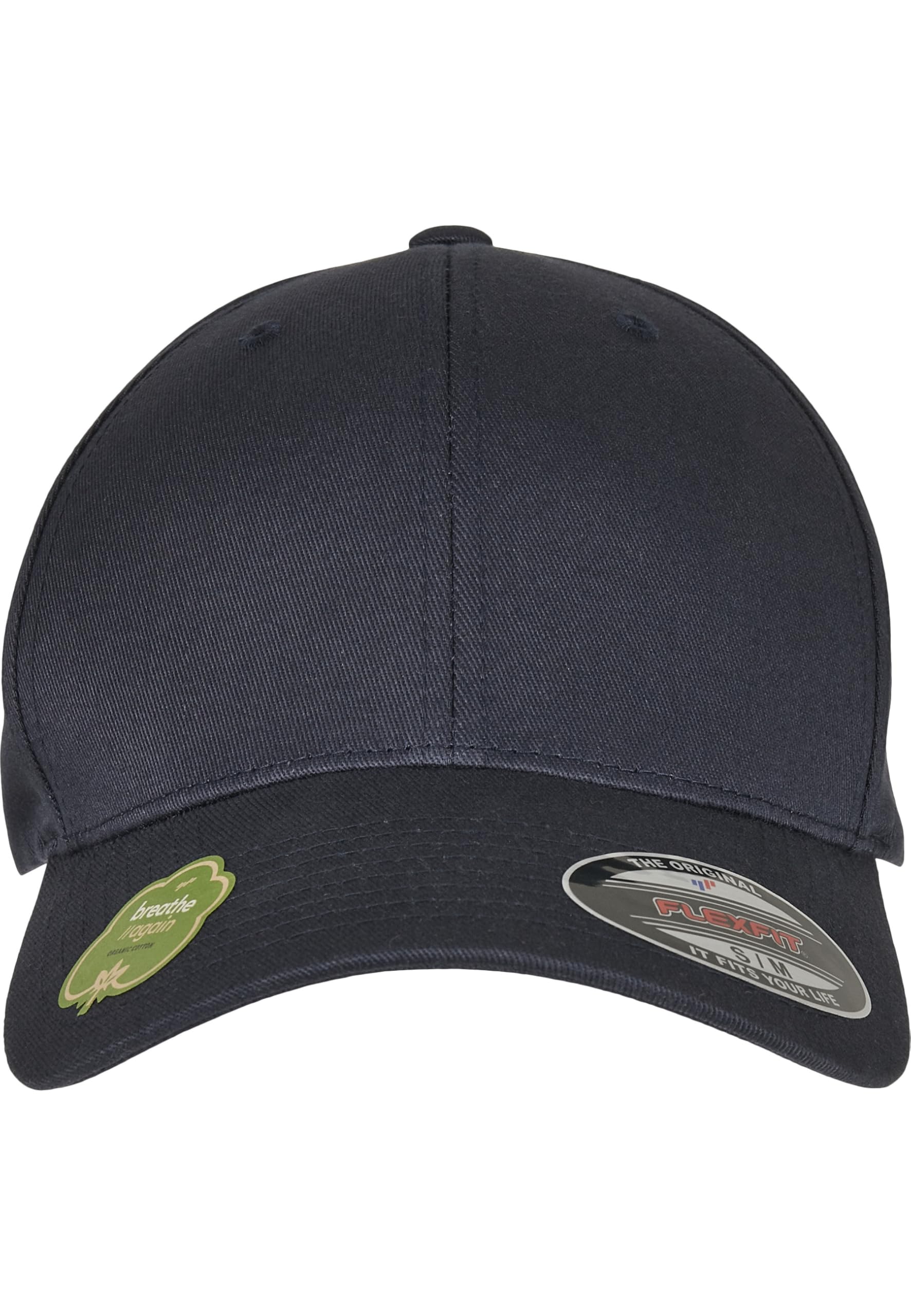 Flexfit Unisex-Adult Organic Cotton Baseball Cap, darknavy, L/XL