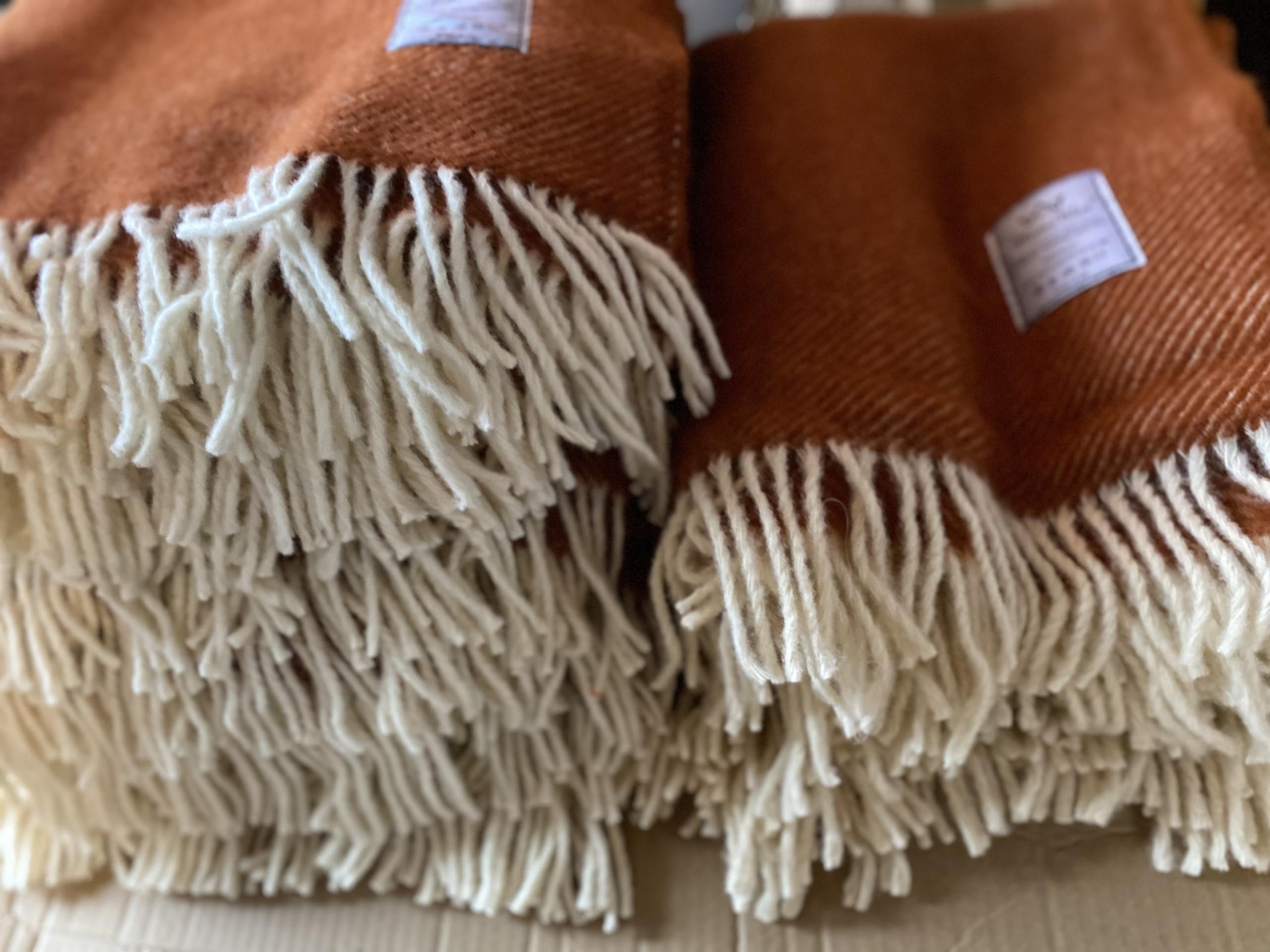 Koc wełniany Merino Wool, narzuta na łóżko, sofę 100% wełna rozmiar 160 x 200 cm