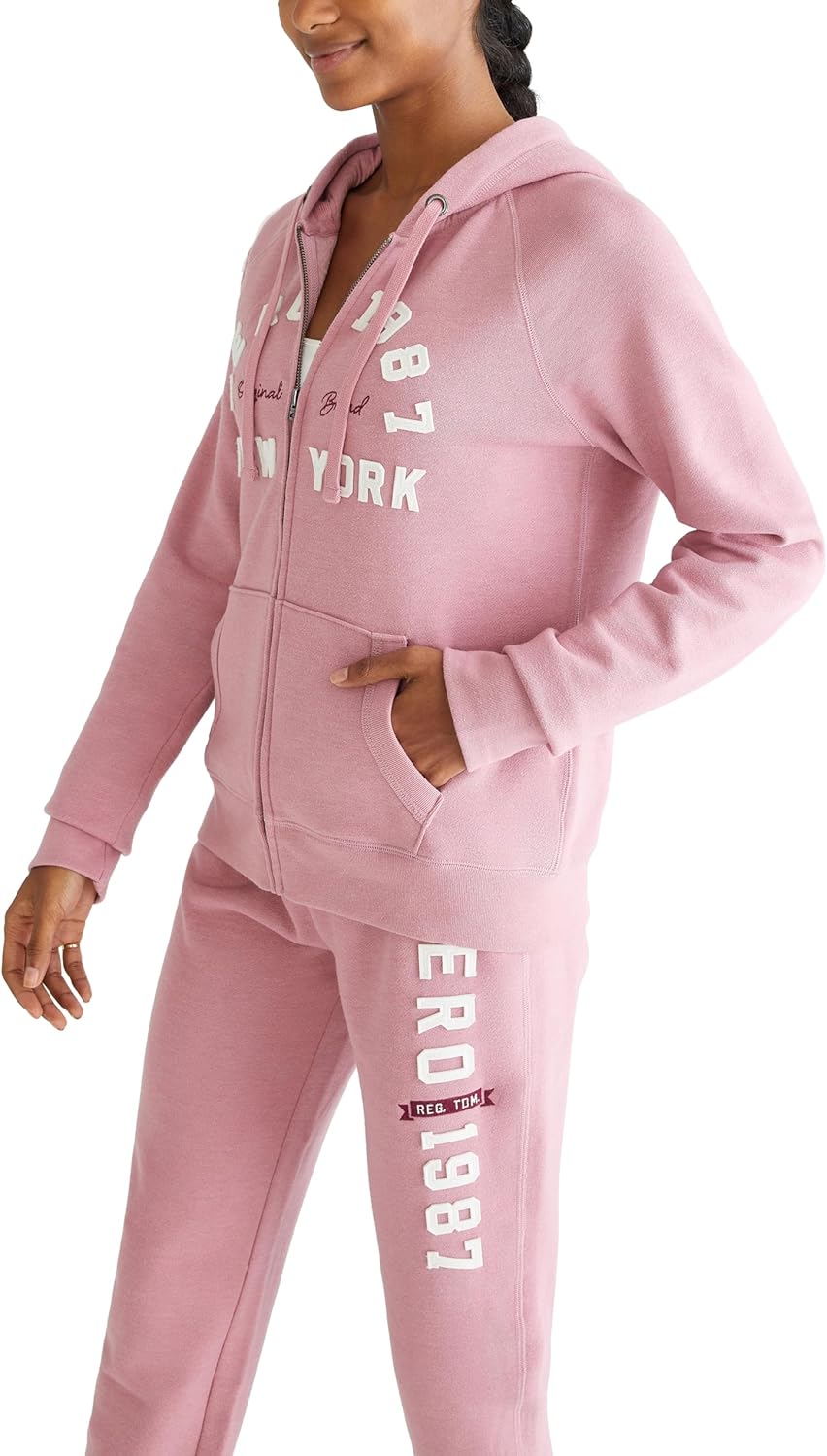 AEROPOSTALE Women's Logo Full Zip Hoodie- Arches- New York - Image 3