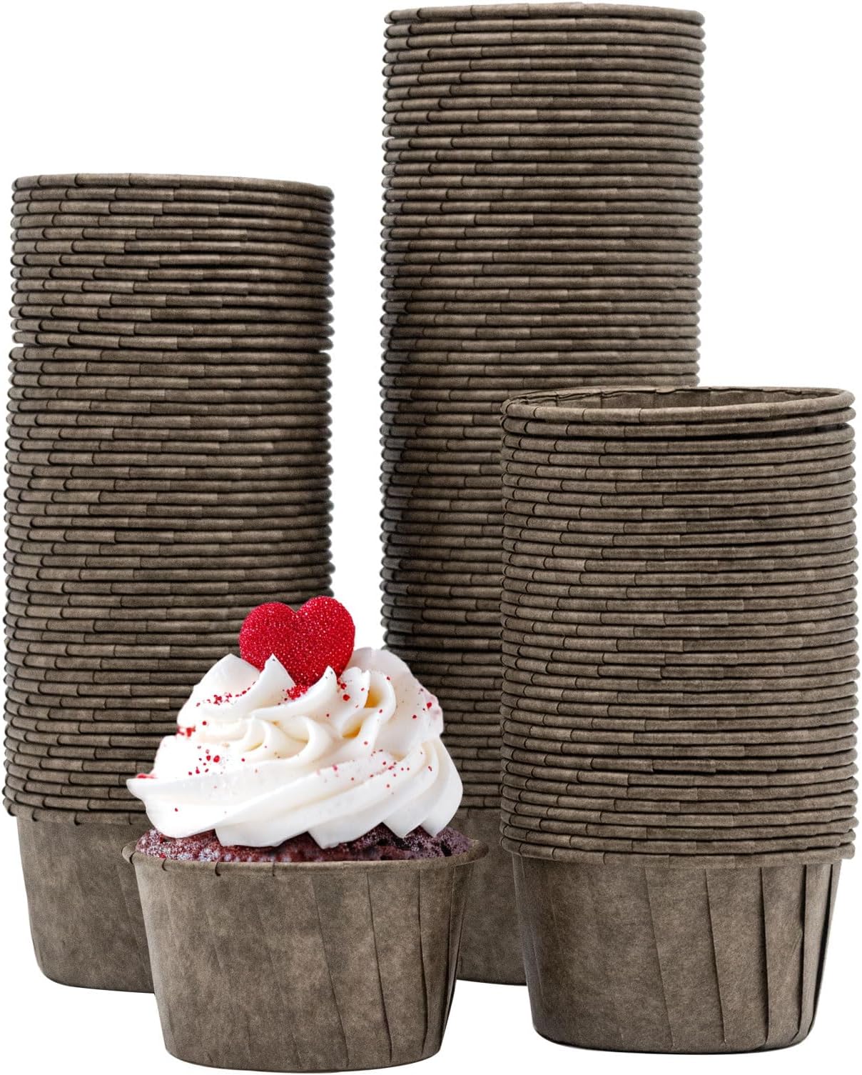 100 Stück Cupcake Förmchen - Bunte Backpapier-Einlagen In 7 Farben