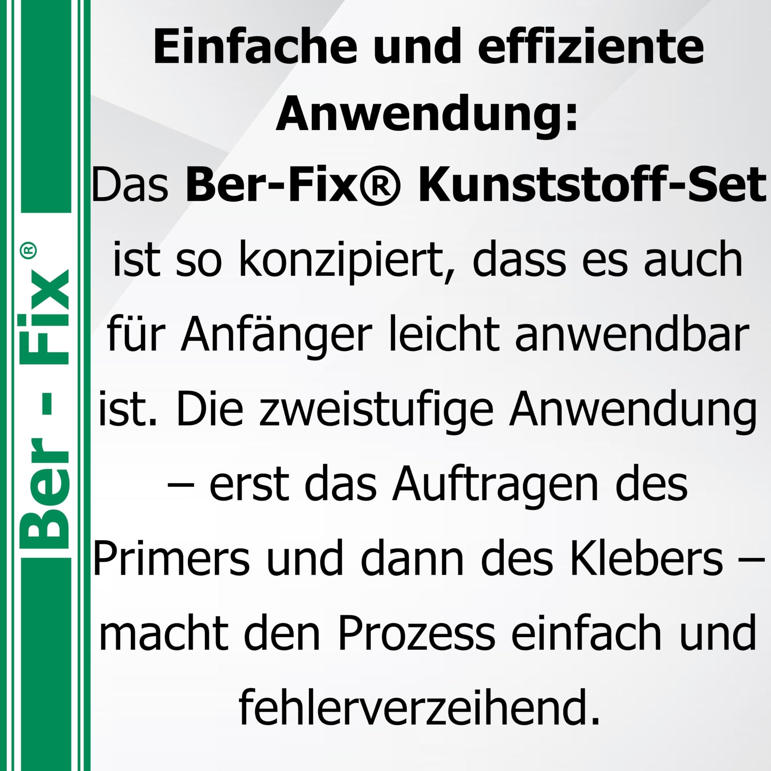 Ber-Fix PE PP PTFE Kunststoffkleber Set Industriebedarf(50g + 15ml) mit