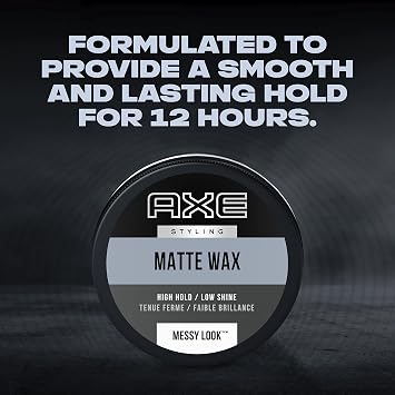 AXE Styling Messy Look Textured Matte Hairstyle Pomade Easy to Use Styling Hair Product 2.64 oz