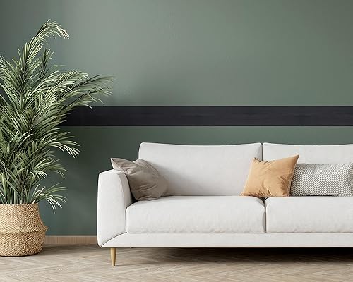 Miniatura 9 de FLFK Calcomanías de pared para despegar y pegar, para habitación de los niños, calcomanías de peces bajo el mar, 4 x 240 pulgadas (azul)