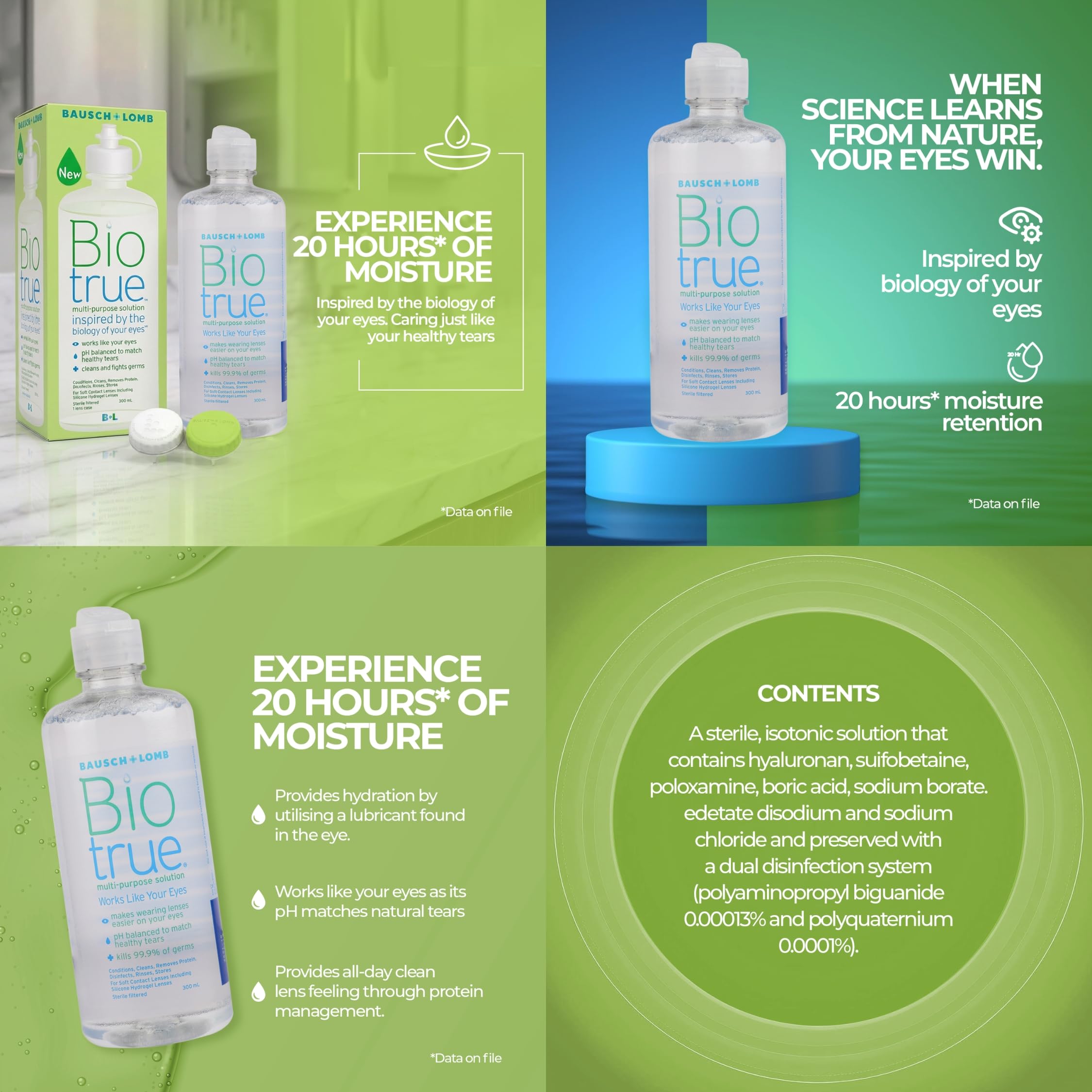 Bausch + Lomb Biotrue Multi-Purpose Contact Lens Solution 300ml (Pack of 1) 3