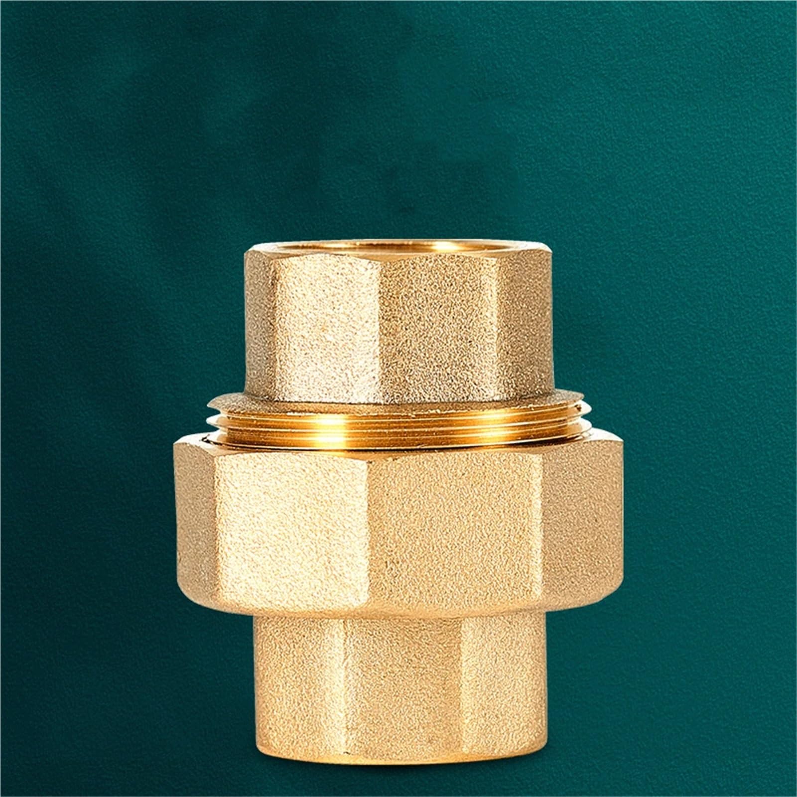 H59 Brass 1/2" 3/4" 1" 2" BSPP Female To Female Thread Pipe Fitting Thickening Union Joint Water Gas Coupler Connector(H58 Brass,1")
