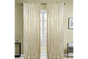 Champagne Sequin Backdrop Curtain: Shimmering Elegance for Special Occasions