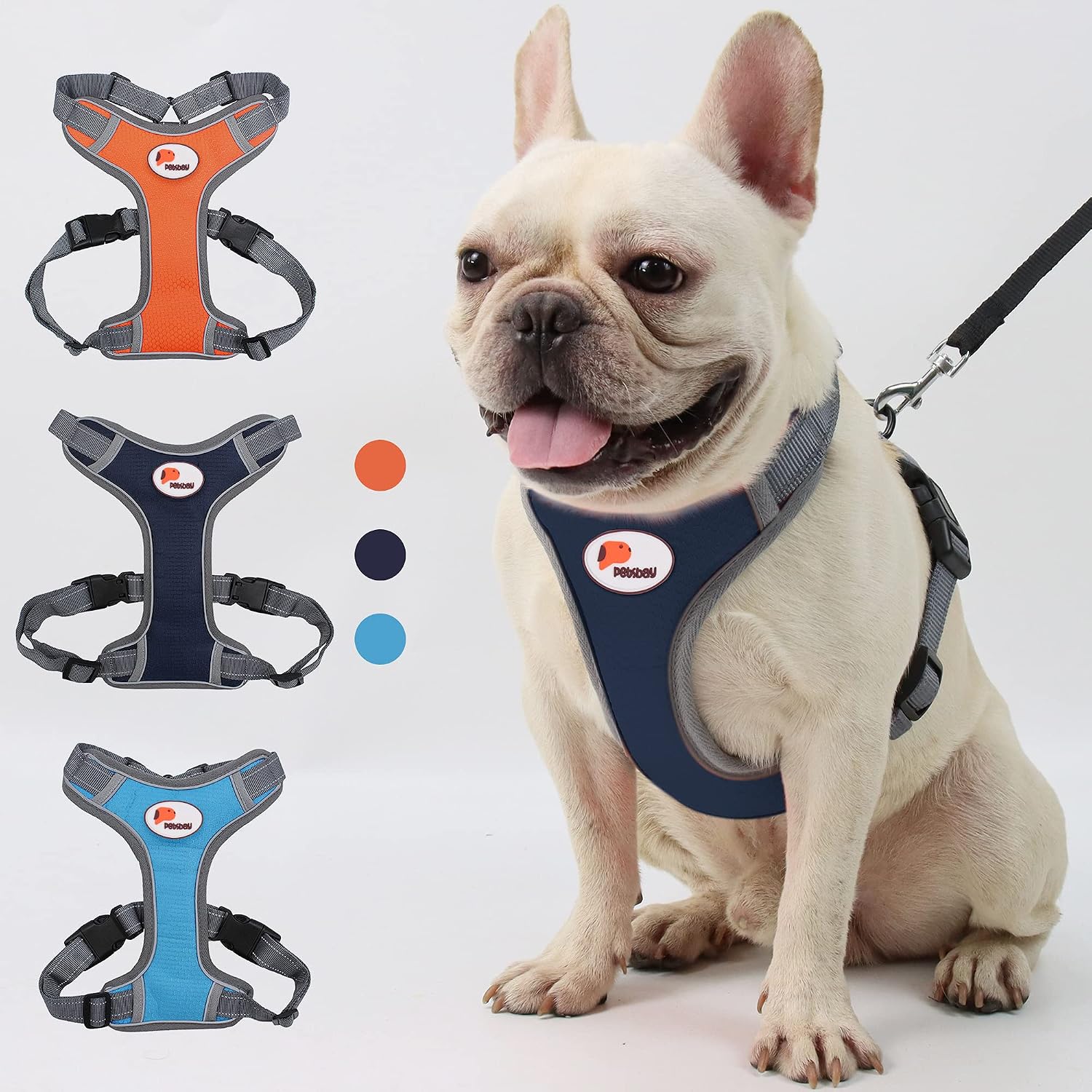 Best Reflective Dog Harness - Safe and Breathable No-Pull Pet Harness, Lightweight and Durable All-Weather Mesh Harness for Small Medium…
