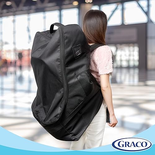 Miniatura 2 de Graco Bolsa de viaje acolchada para asiento de automóvil y mochila transportadora para bebés, mochila grande duradera para asientos de coche y