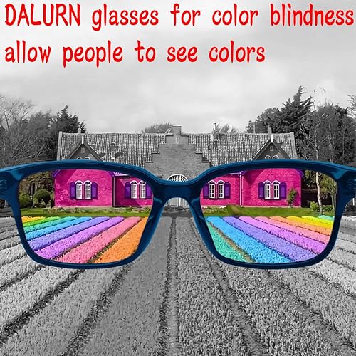 Miniatura 6 de Gafas de corrección de daltonismo para hombres, pacientes daltónicos, anteojos daltónicos que hacen que la gente vea el color, Azul