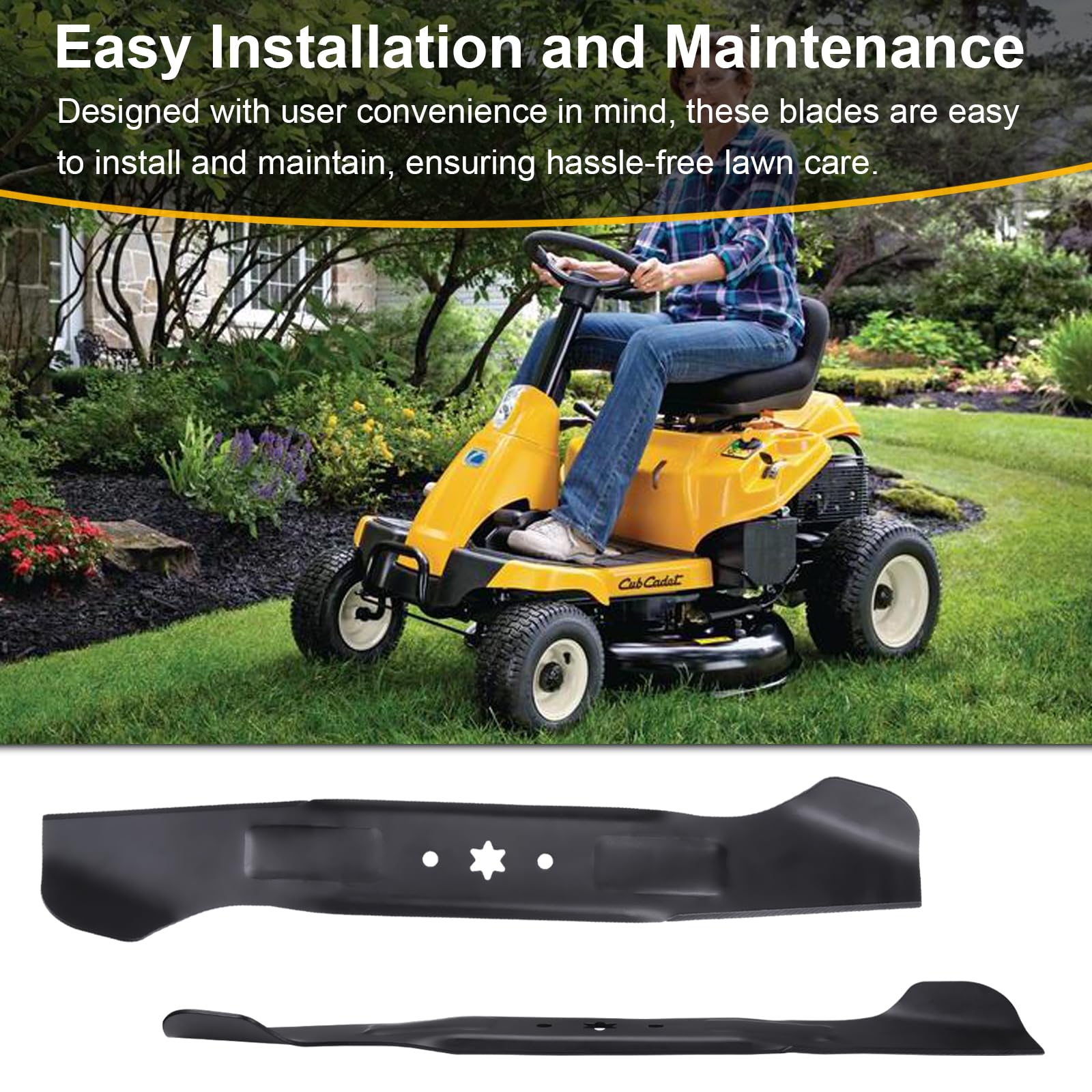 4 New Oem Cub Cadet Mtd Mower Blades 742-04290 942-04290 942-04244a 46 - Foto 4