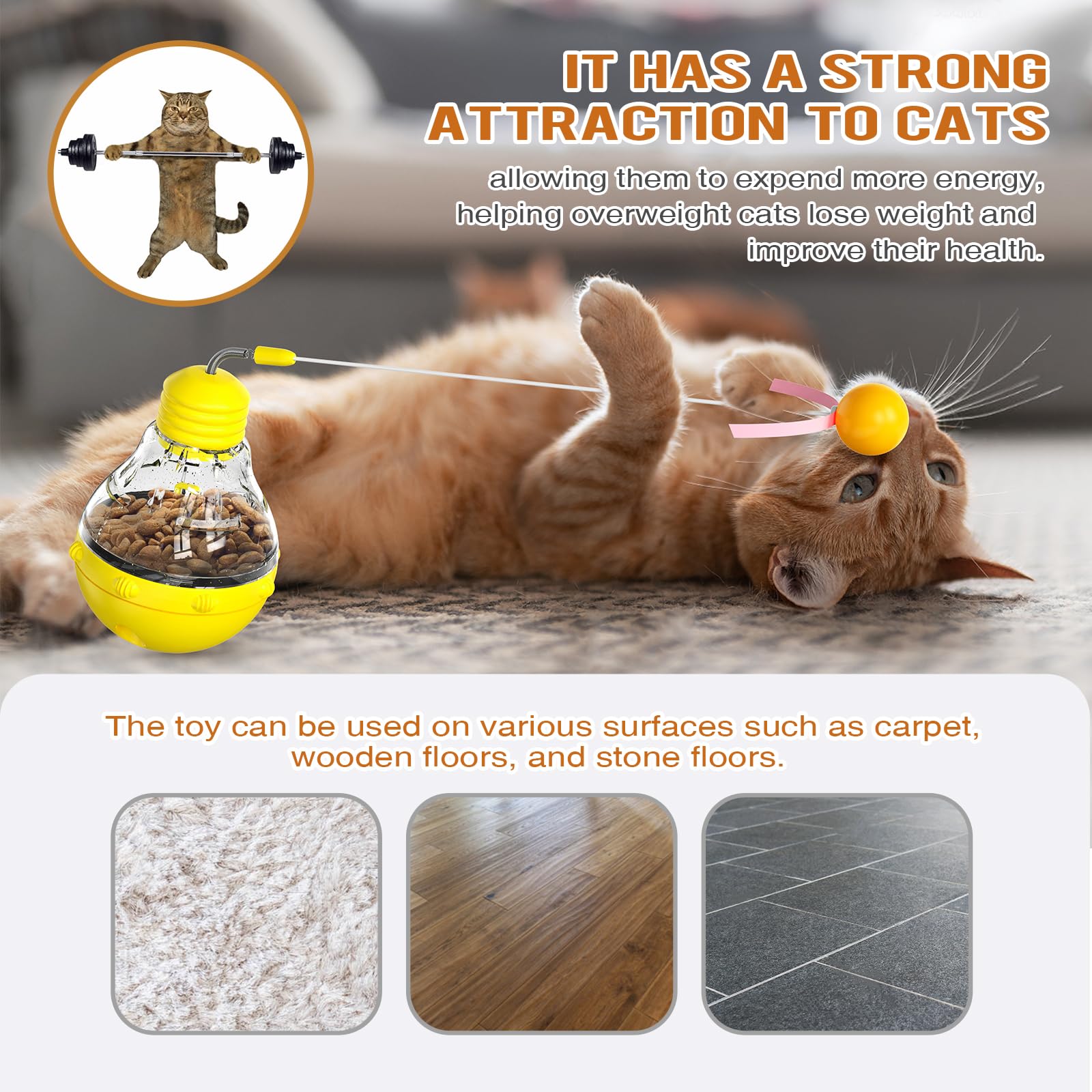 Katzenspielzeug, interaktives Katzenspielzeug für Indoor-Katzen, Katzenfutterspender, Katzen-Leckerli-Puzzle, Katzenpuzzles für Indoor-Katzen, Hände für Katzen, Leckerli-Spender, Spielzeug,
