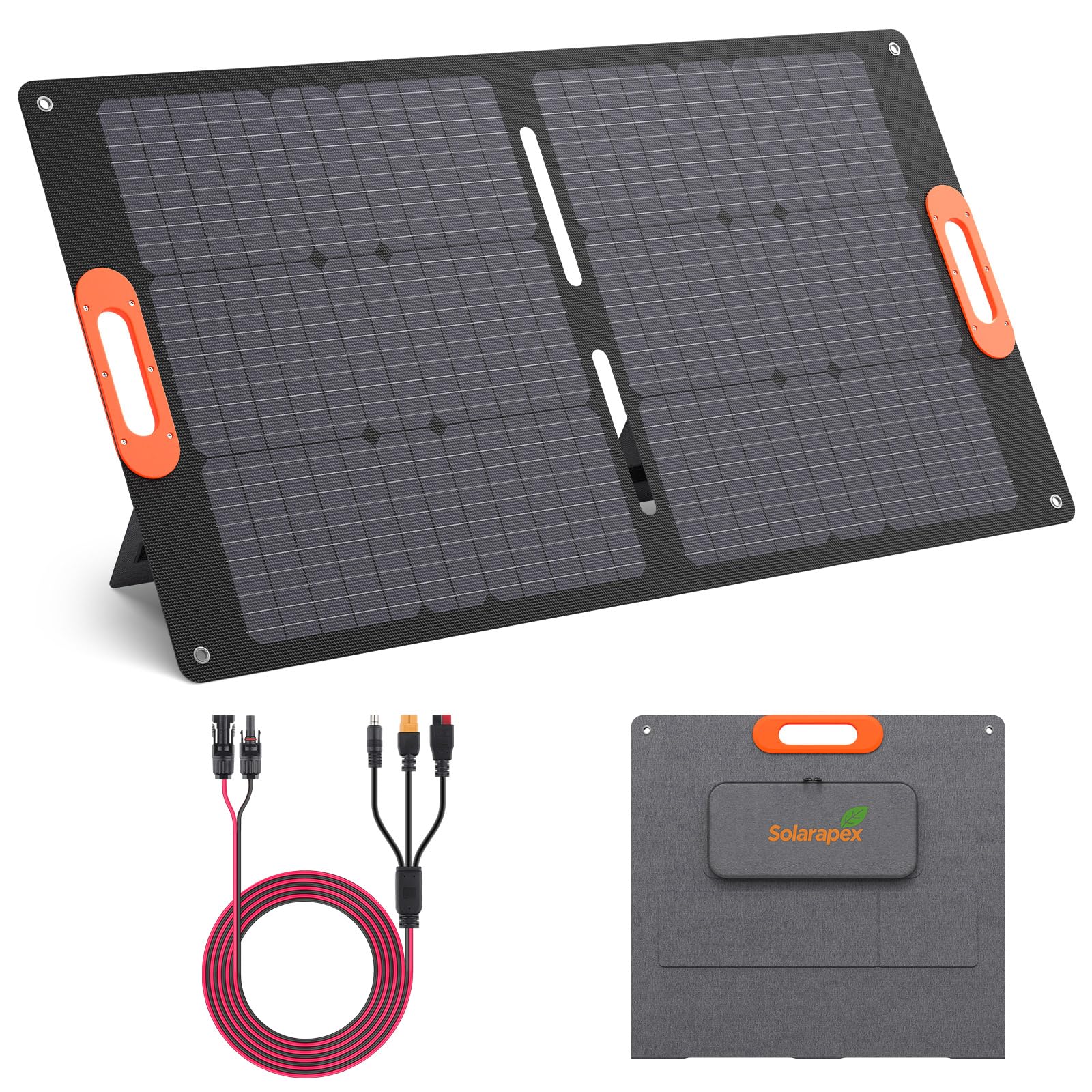 Amazon.com : Solarapex 100W Portable Solar Panel, IP67 Waterproof